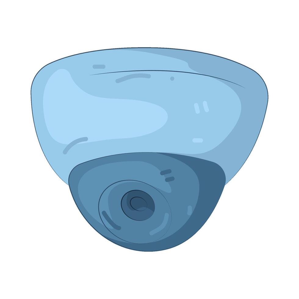 Blue Surveillance Camera vector