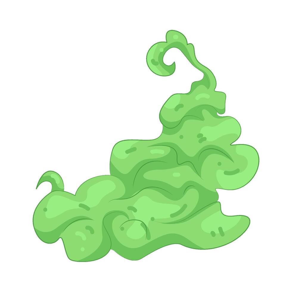 Halloween Green Smoke vector