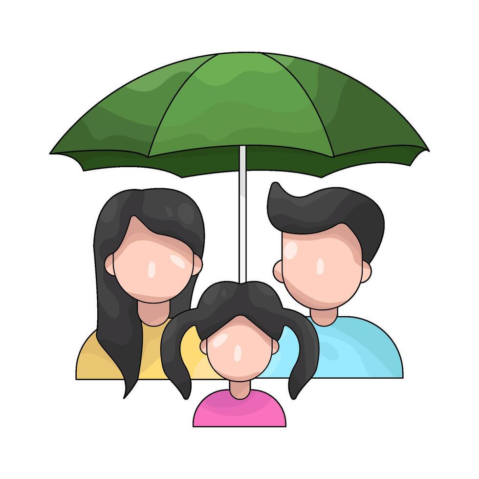 illustration of Family Insurance vector