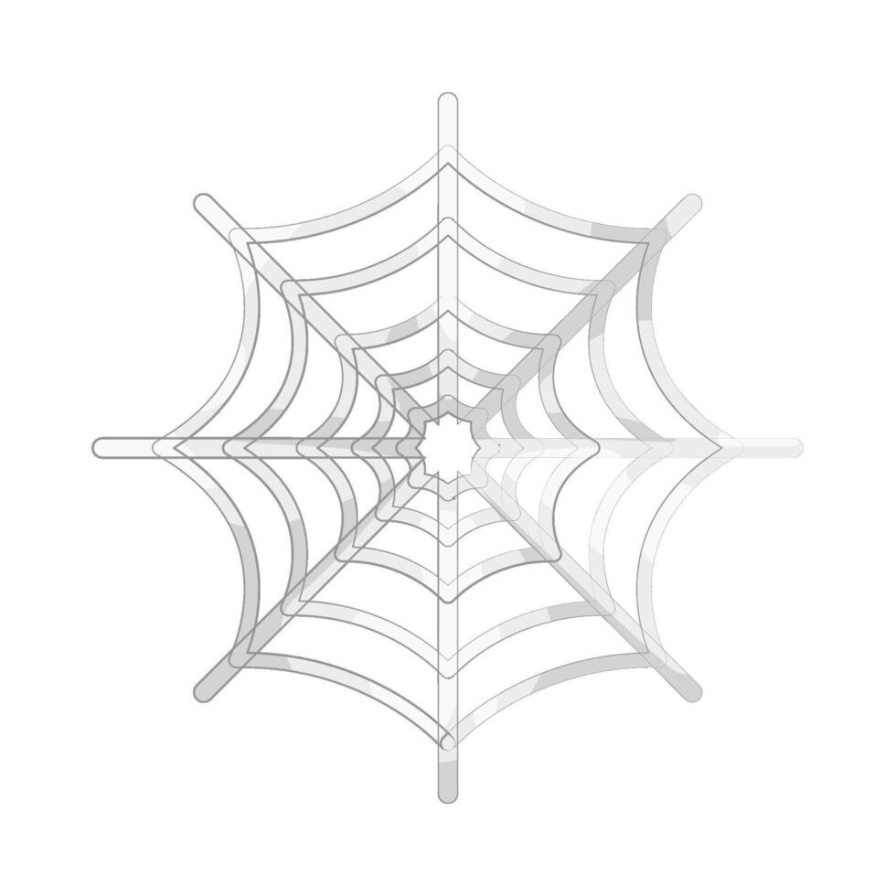 White Spiderweb illustration vector