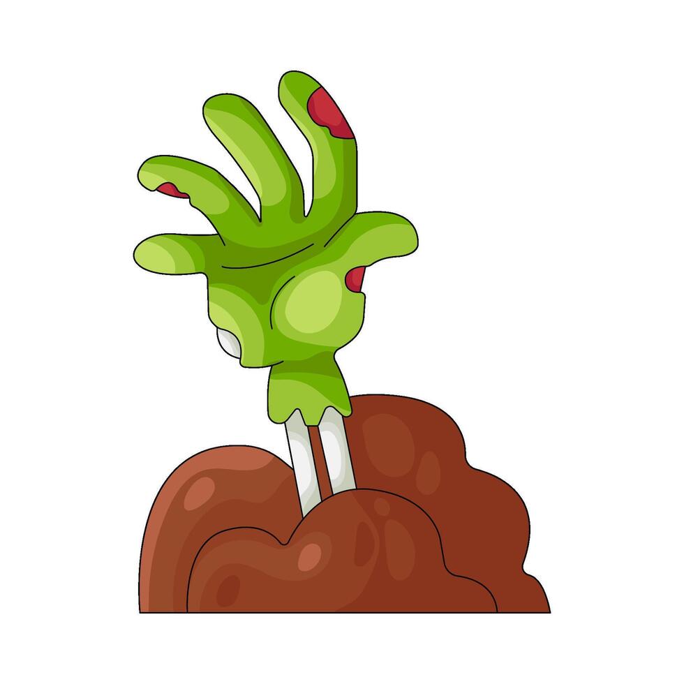 Halloween Zombie Hand vector
