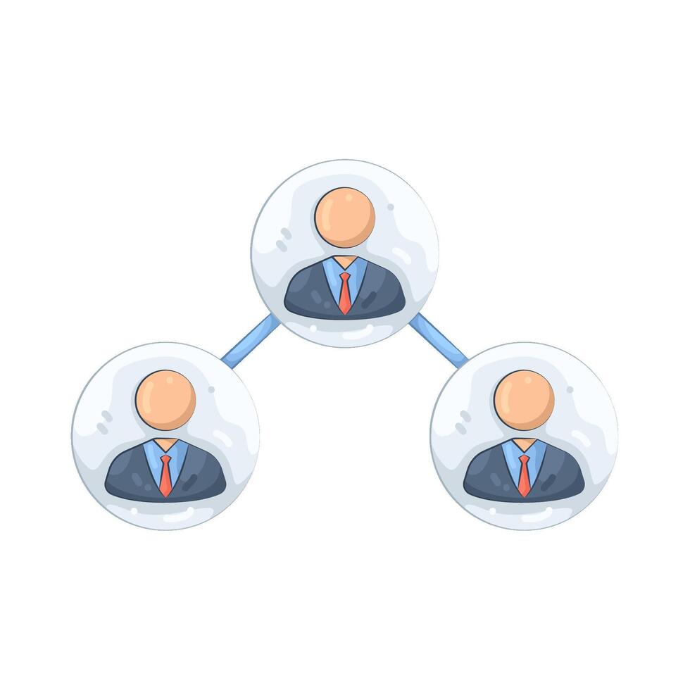 Organization Hierarchy Chart vector