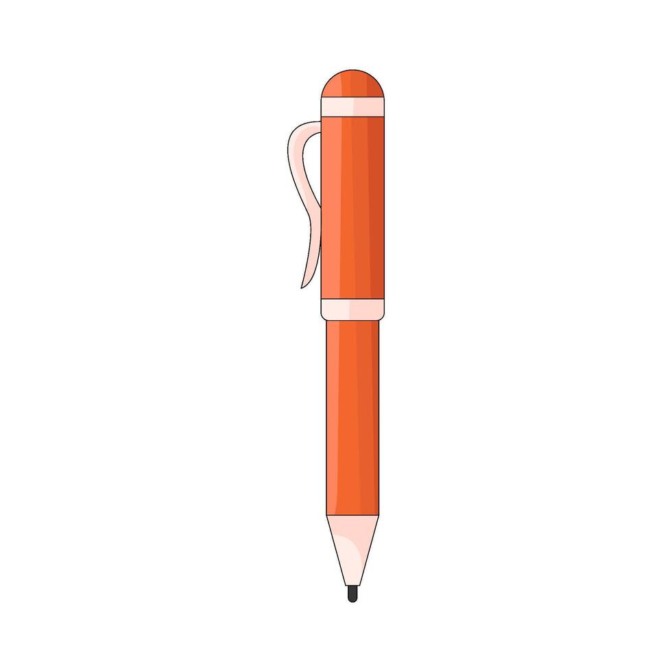 Orange Pen illustration vector