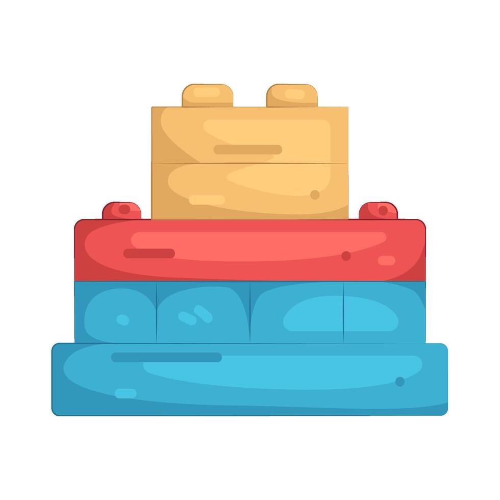 Stacked Toy Blocks vector