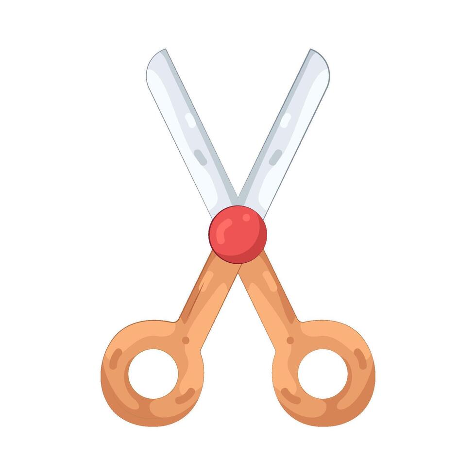 Orange Scissors illustration vector