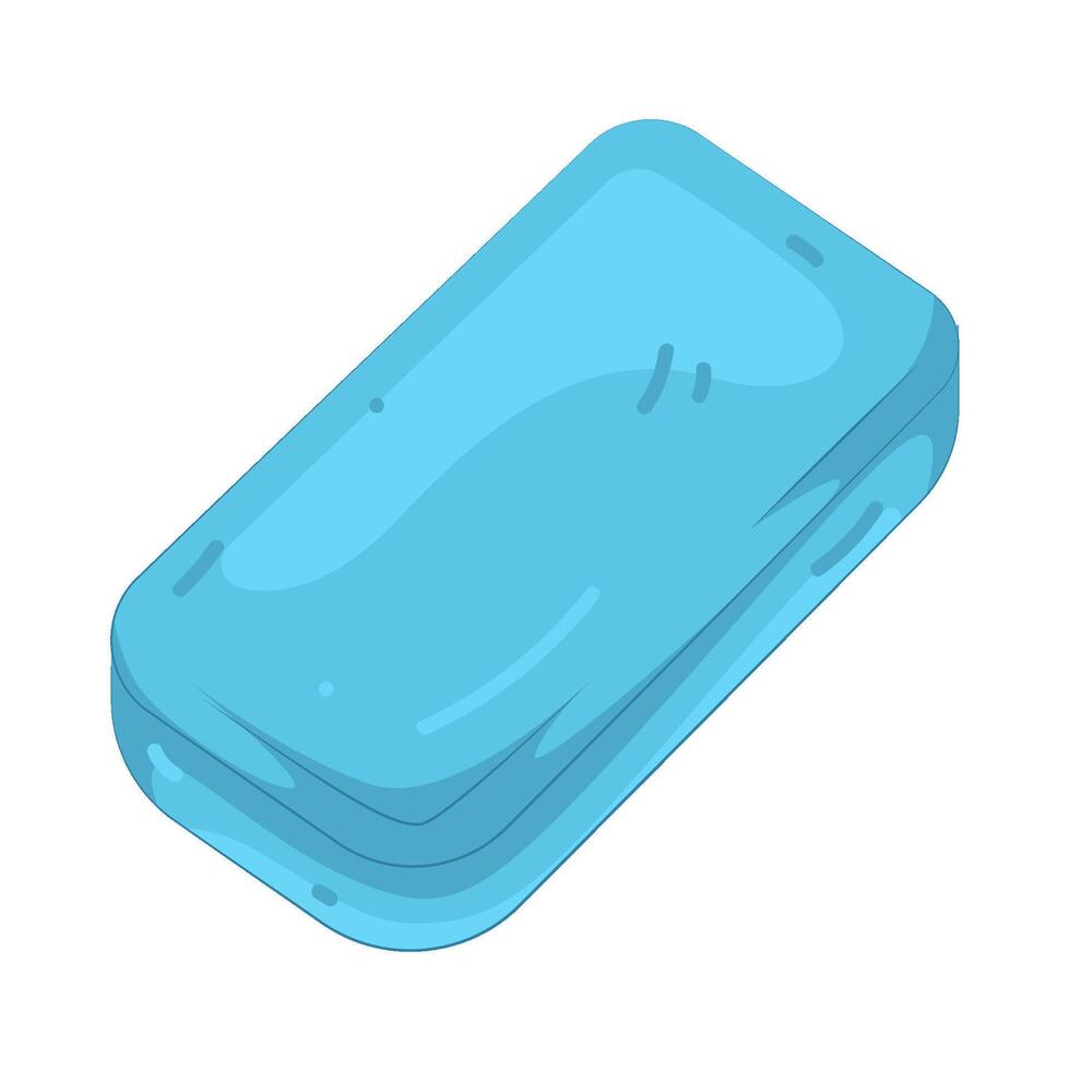 blue eraser illustration vector