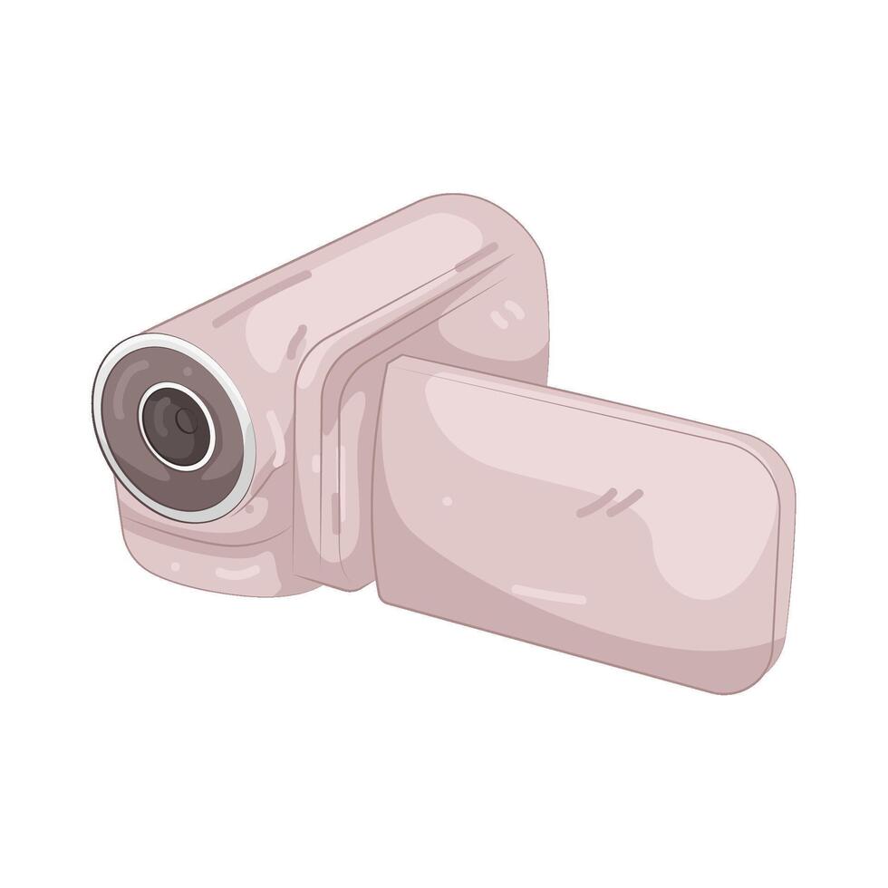 Pink Retro Camcorder vector