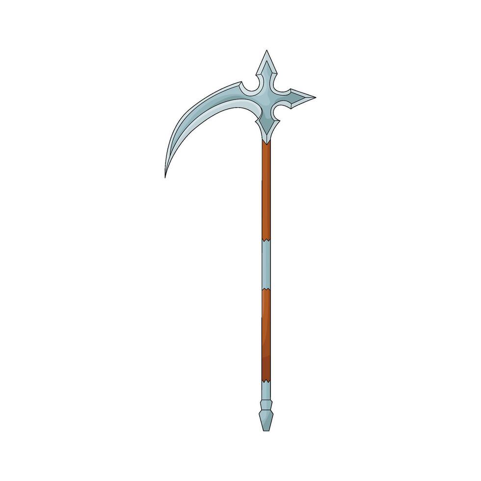 Fantasy Scythe illustration vector