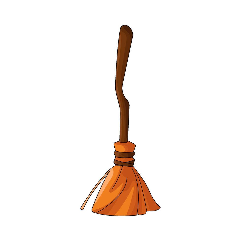 Witch Broomstick illustration vector