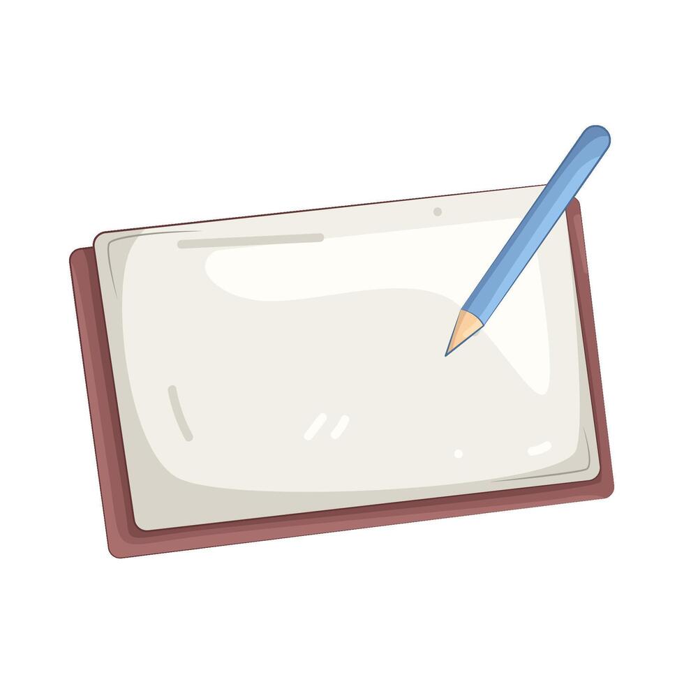 Notebook and Pencil Illustration vector