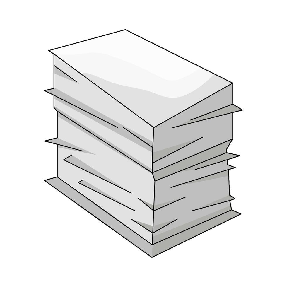 illustration of stacked paper vector