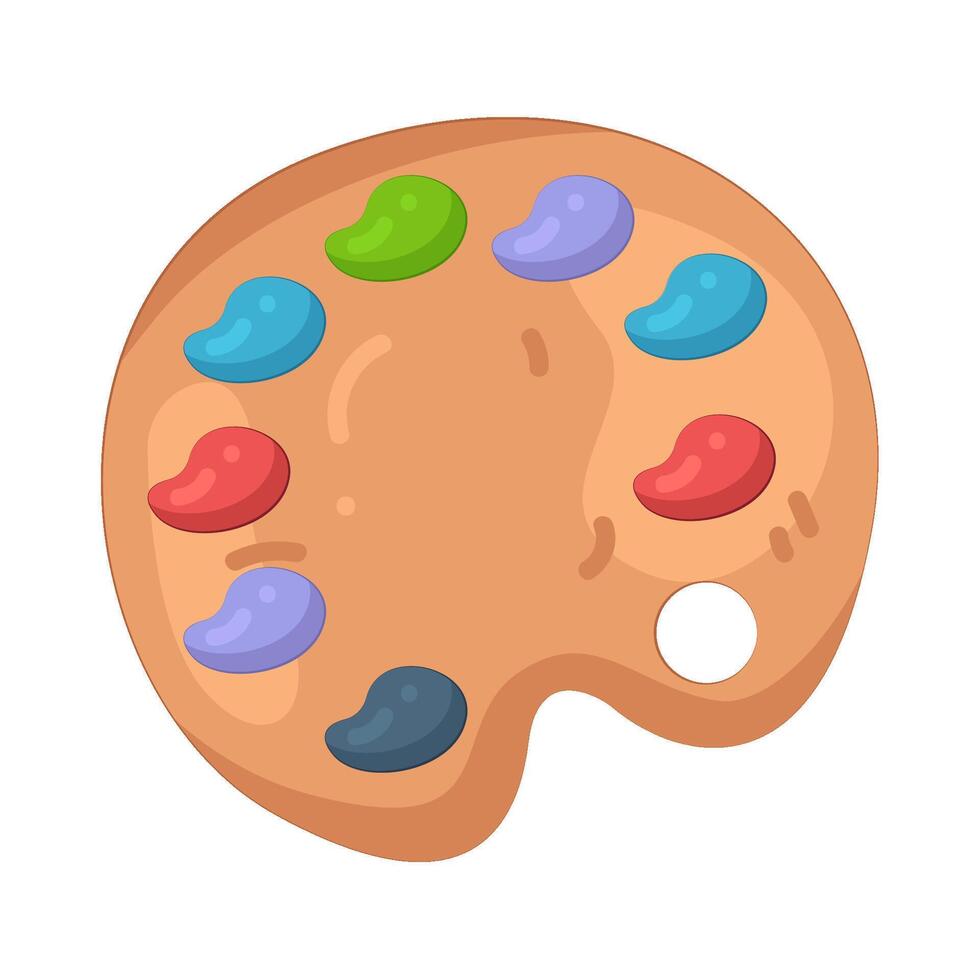Artist's Paint Palette vector