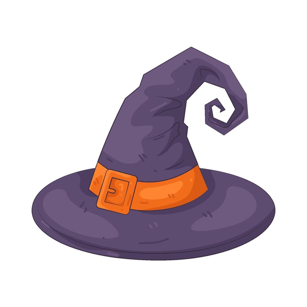 Purple Witch Hat illustration vector