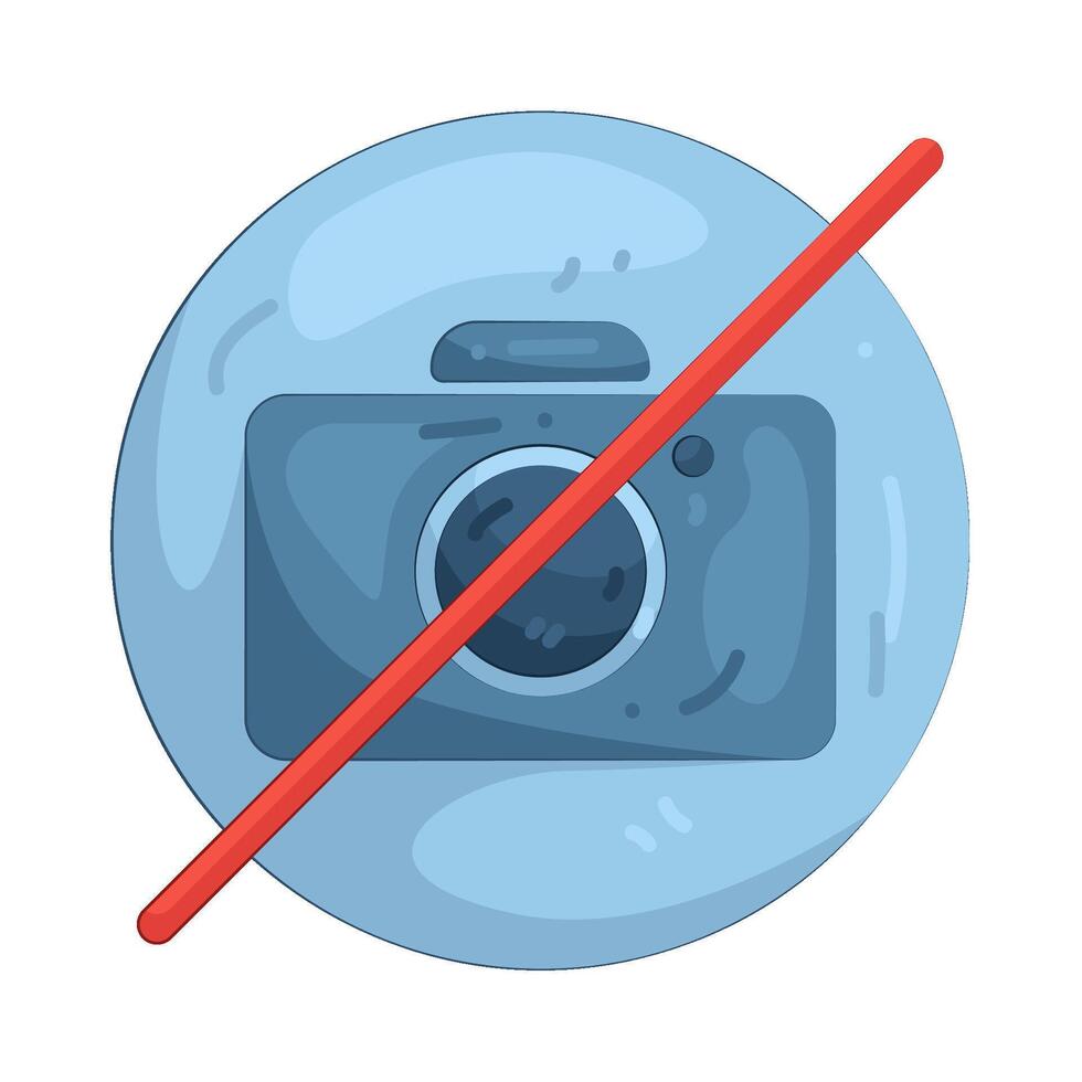 No Photos Allowed vector