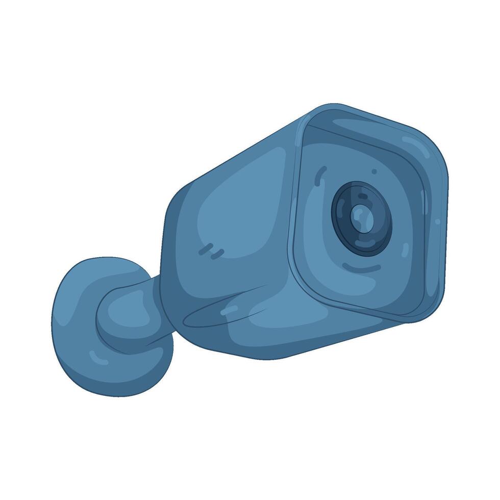 Blue Security Camera vector