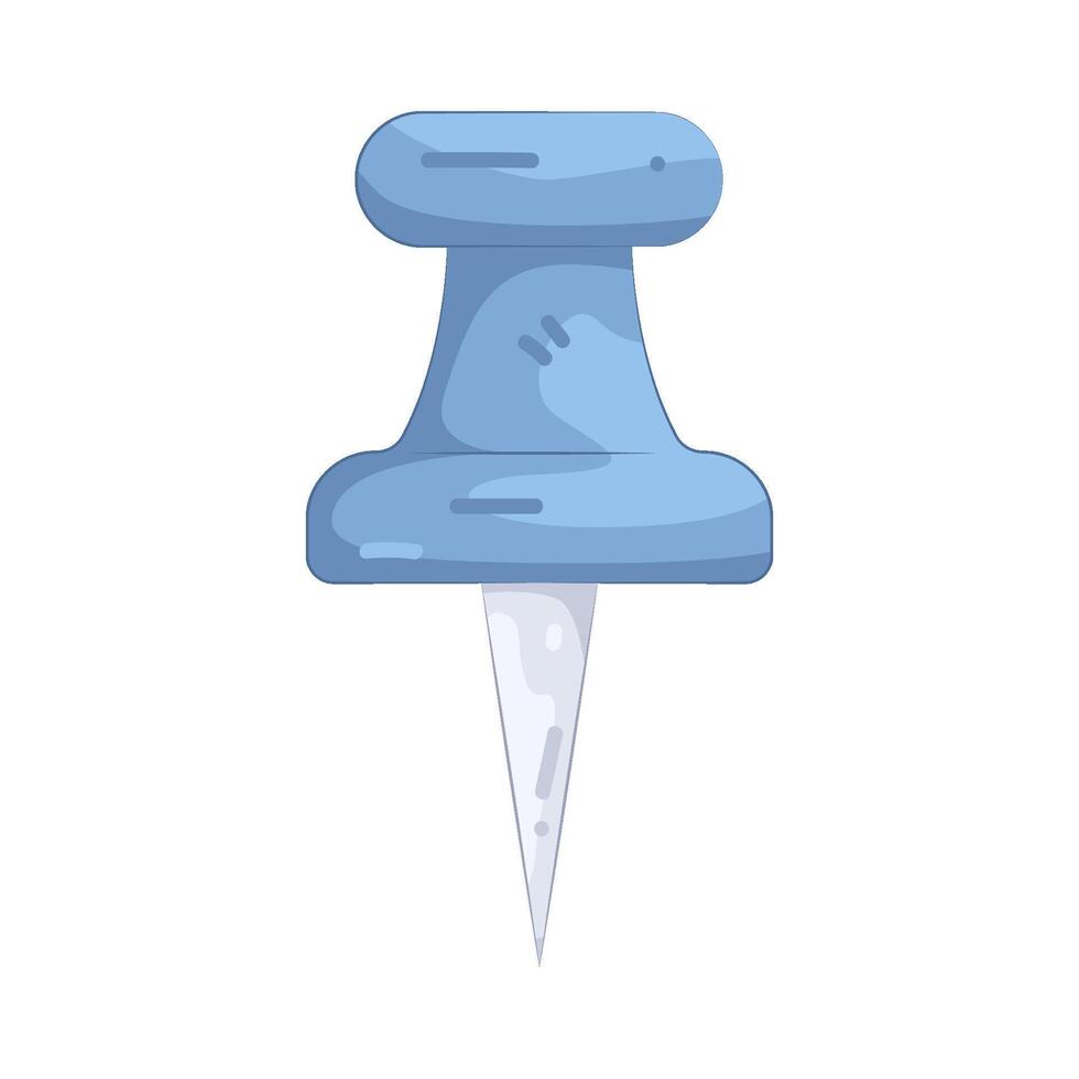 Blue Pushpin Illustration vector