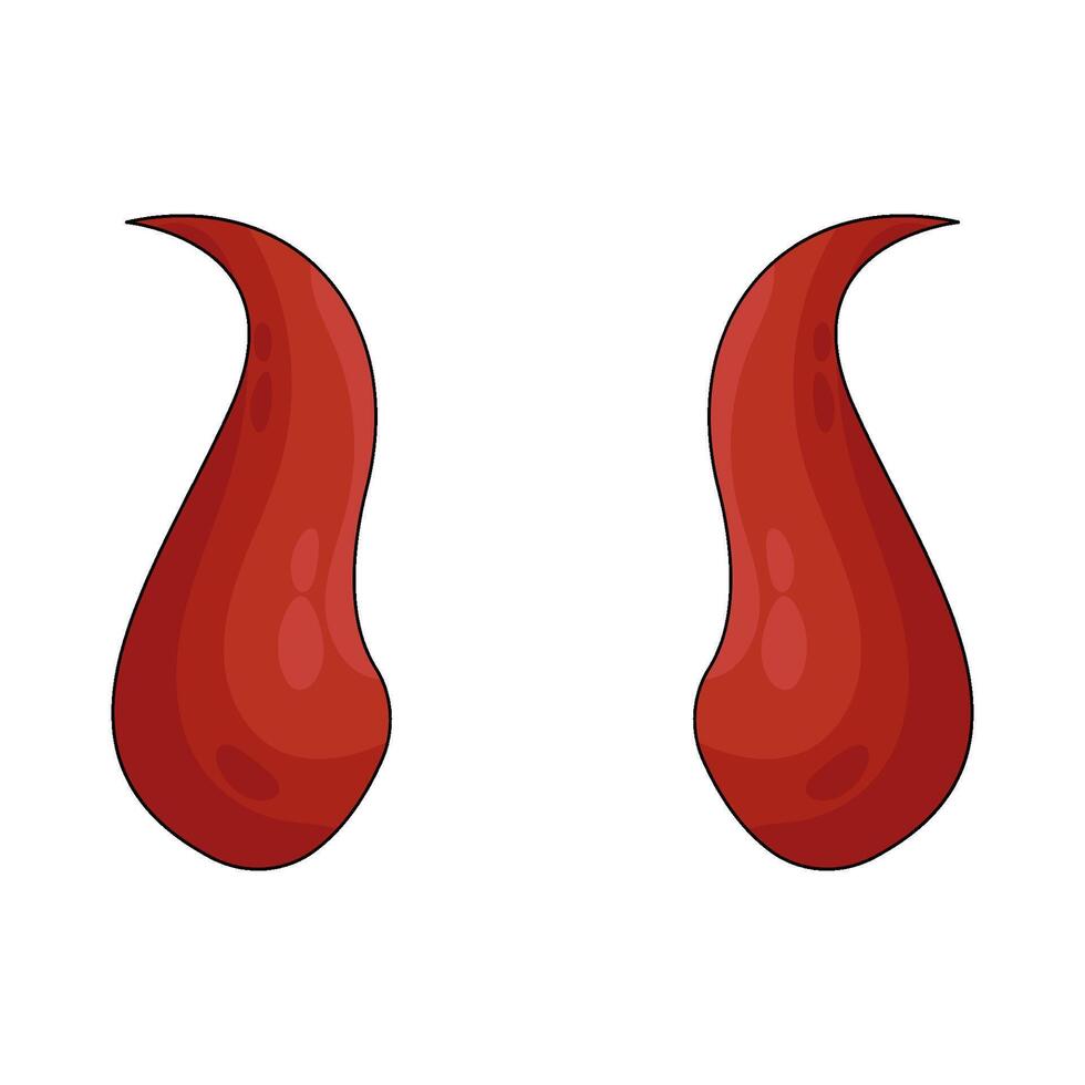 Red Devil Horns vector