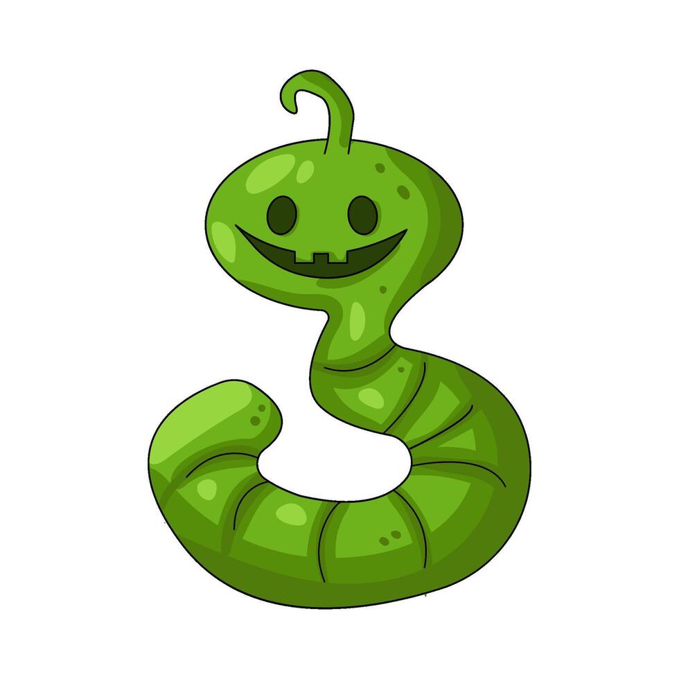 Green Snake Character vector