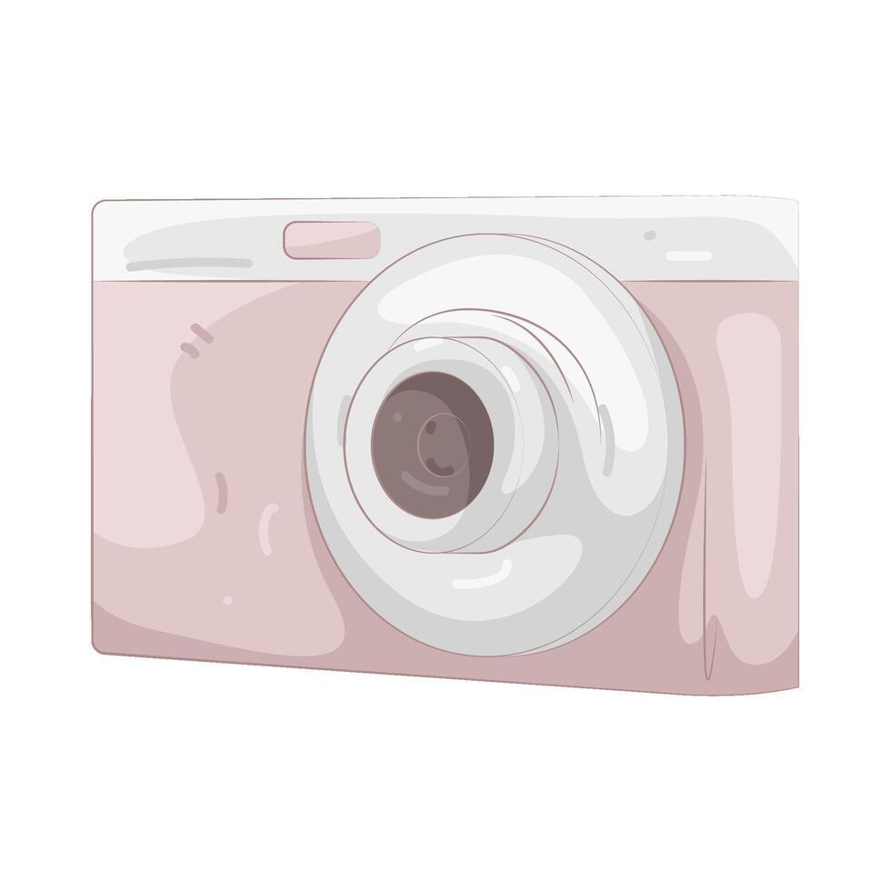 Pink Digital Camera illustration vector