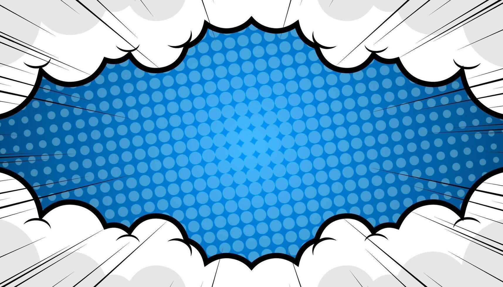 Retro comic background with halftone dots, pop art style. vector
