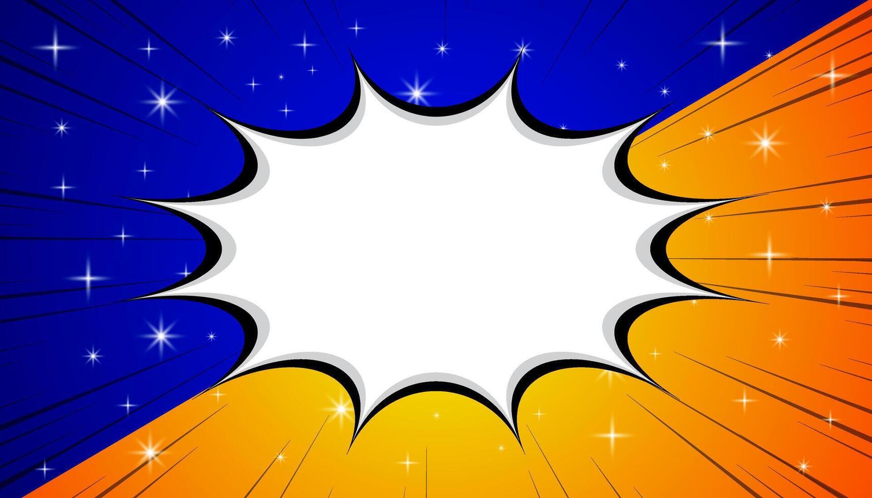 Comic Versus book blank speech bubble vector