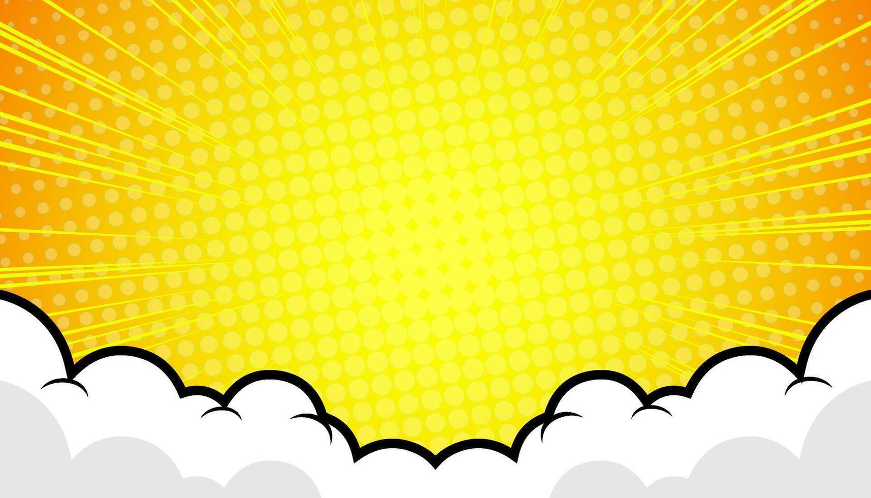 Pop art comic with dot vector