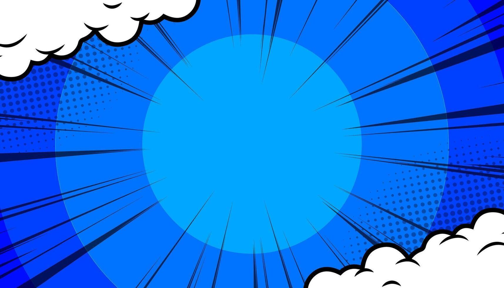 Pop art comic background with halftone vector