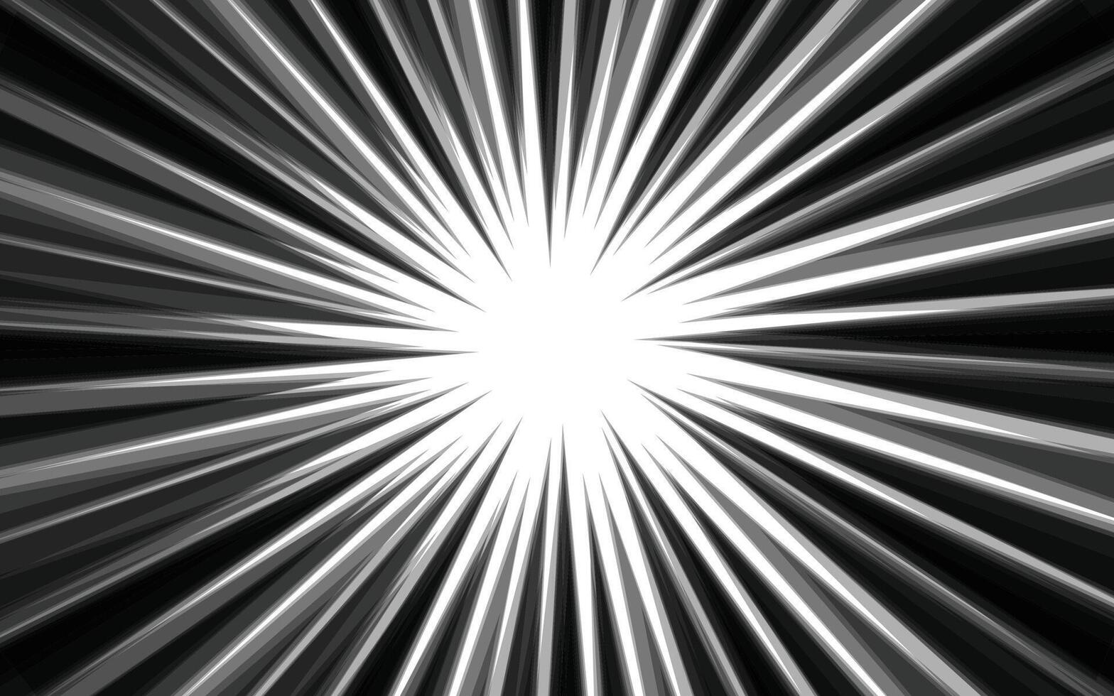 Comic book action line background. Manga speed frame, superhero action. vector