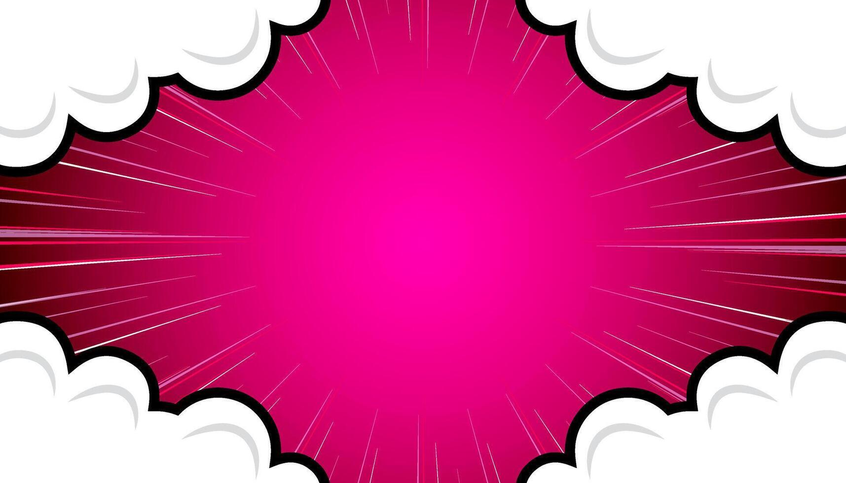 Comic abstract background with clouds. vector