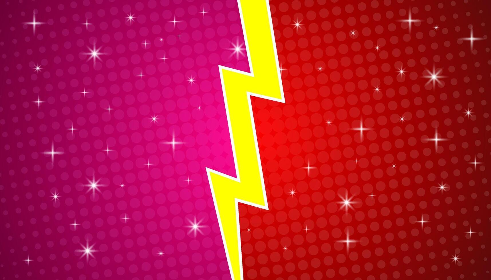 Versus symbol on comic background for duel. Halftone comic design vector