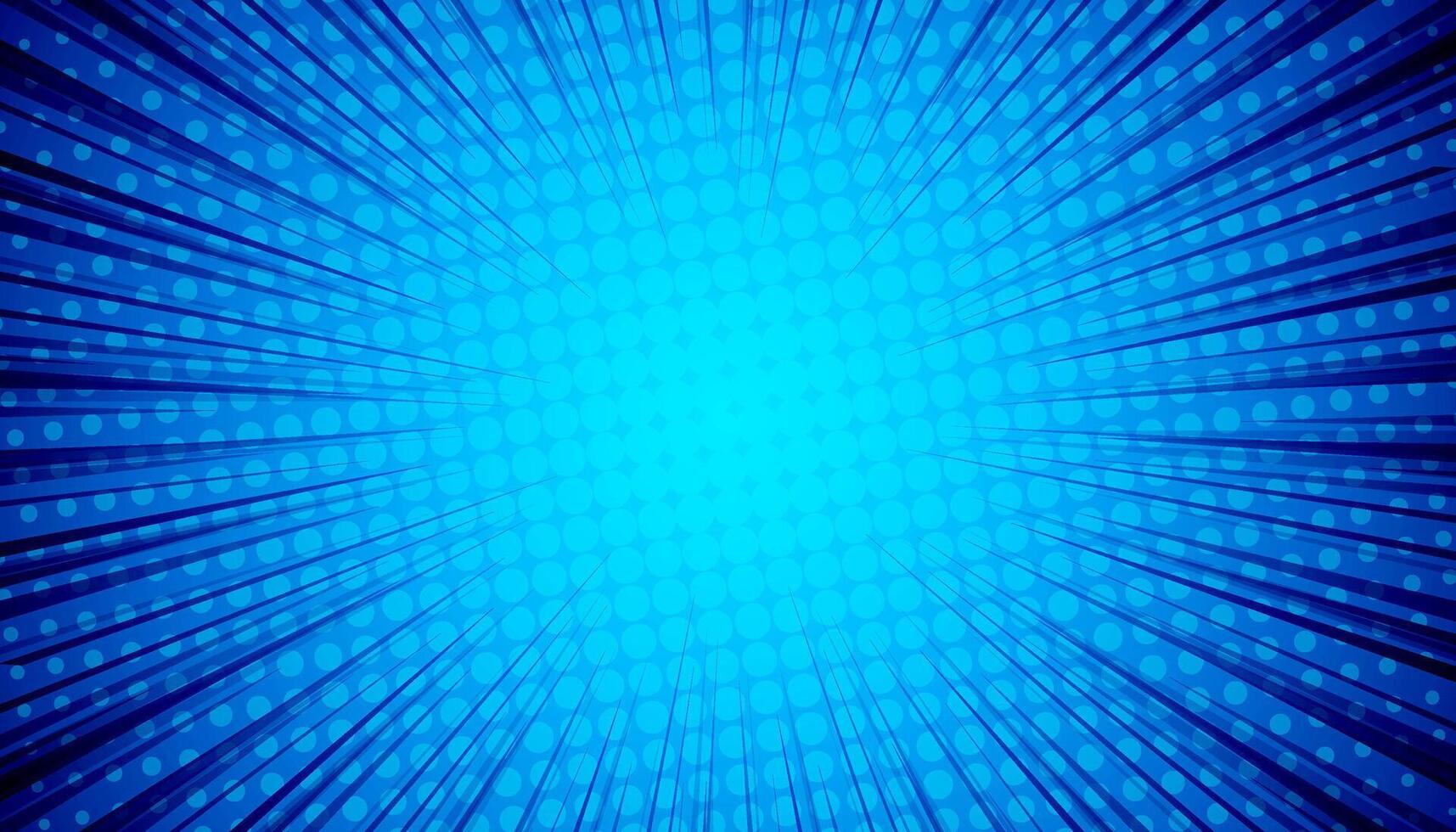 Vibrant blue radiating background design vector
