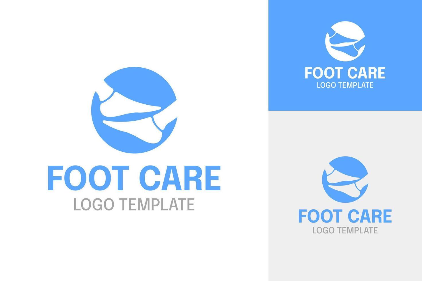 Ankle bone therapy logo design template illustration vector
