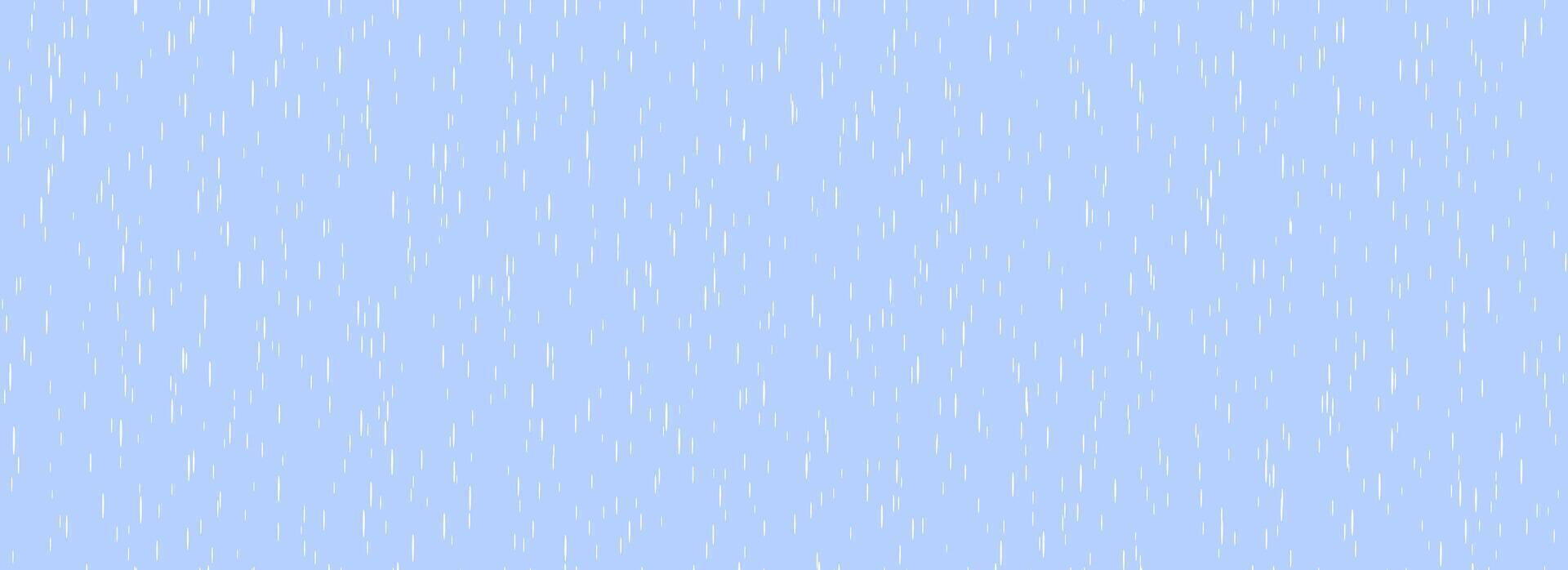 Falling rain seamless pattern. Repeating pouring rain texture. Repeated water drops background. Vertical downpour wallpaper. Sleet, hail or snow precipitation concept. Bad rainy weather. vector
