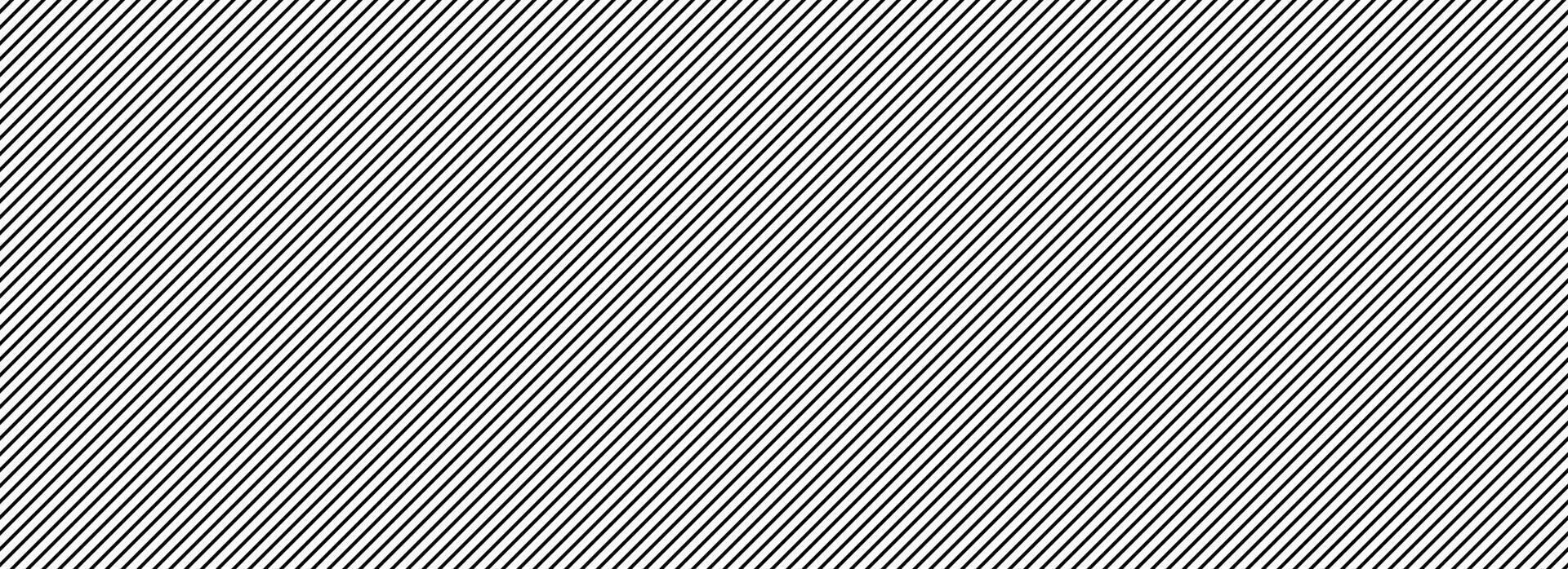 Thin slash line seamless pattern. Repeated fine diagonal lines background. Pinstripe linear wallpaper. Black and white tilted slanted stripes backdrop. Repeating oblique strip texture overlay. vector