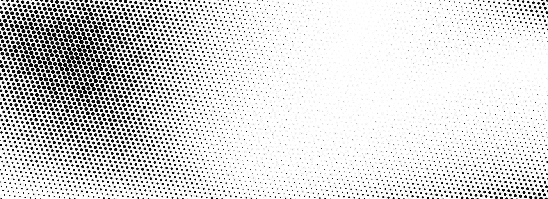 Grunge halftone gradient texture. Black weathered grit noise background. Retro pixelated backdrop. Fading gritty sand wallpaper. Anime or manga style comic overlay. Textured template surface vector