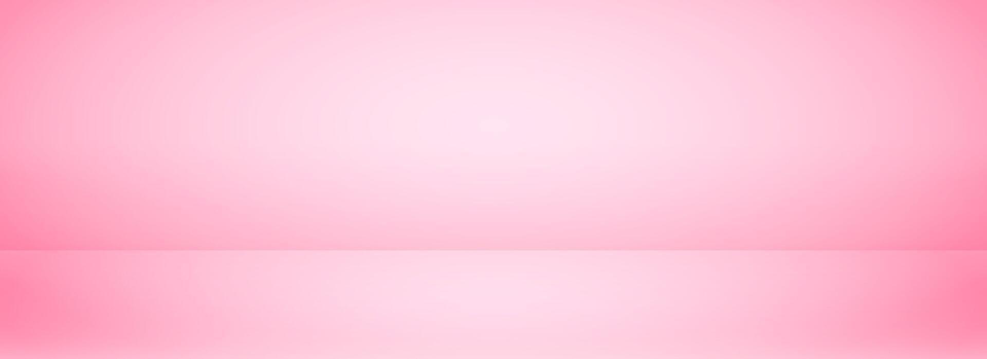 Pink gradient studio room design. Light rose podium concept wallpaper. Wall and floor surface backdrop for presentation, mockup template, product showcase. Empty platform or display backdrop. vector
