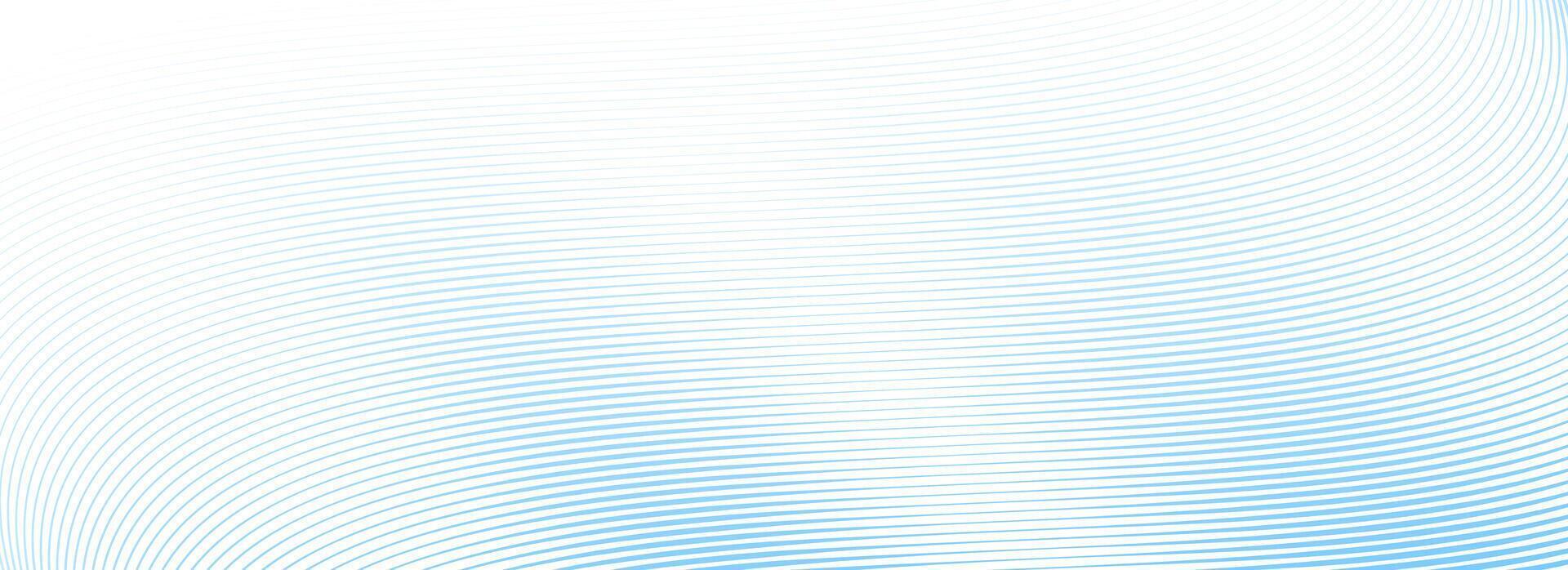 Abstract thin line wave background. Light blue dynamic stripe texture. Warped and curved lines wallpaper for tech design template, presentation, brochure, leaflet, booklet. Airy backdrop vector