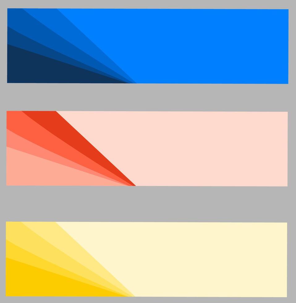 set of banners vector