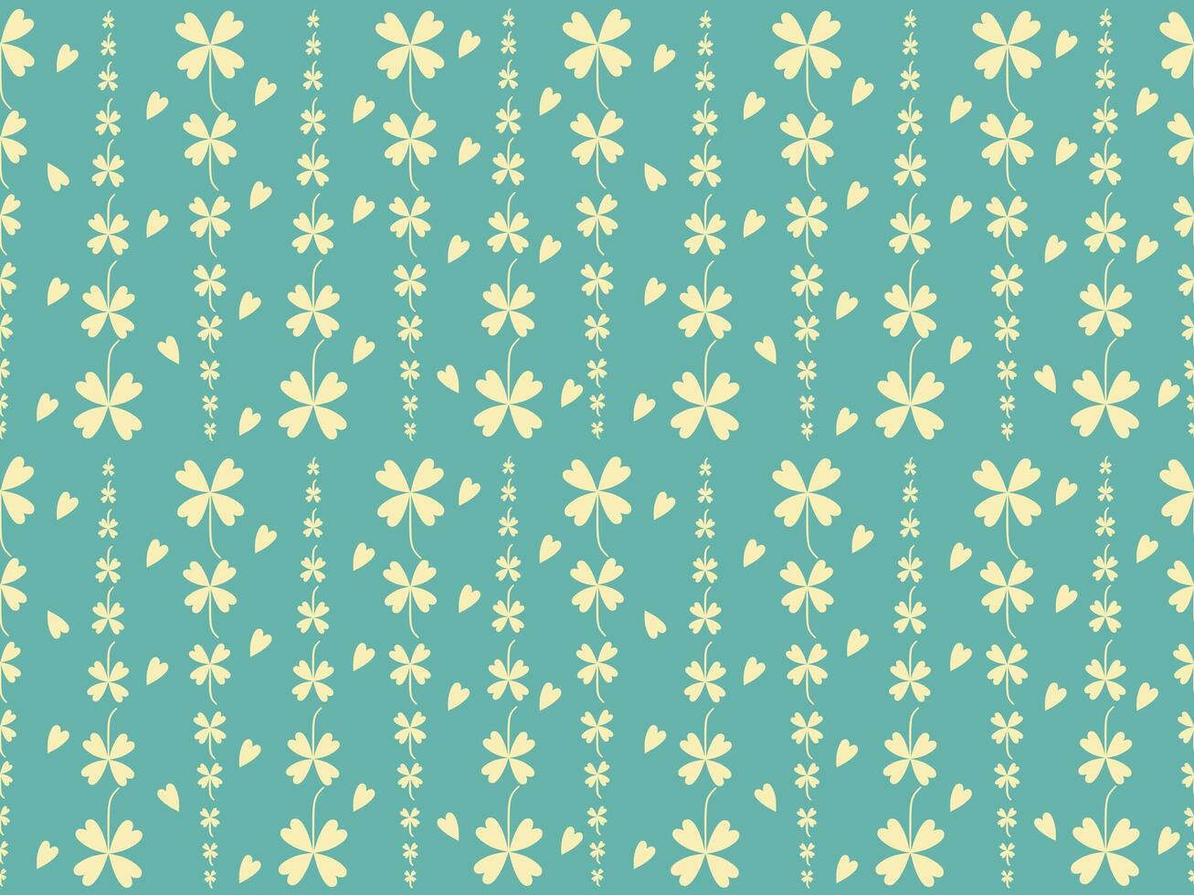 a blue and yellow floral pattern vector