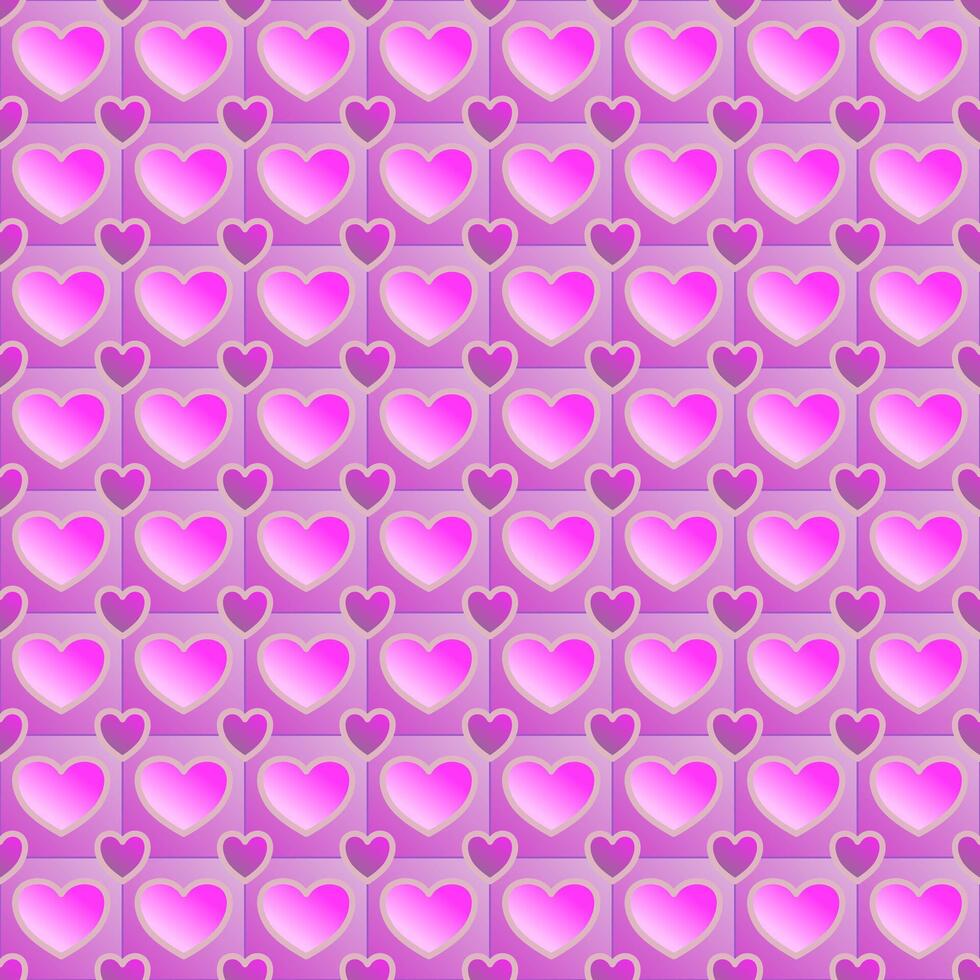 a pink and purple background with hearts vector
