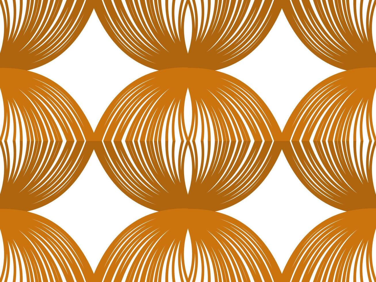 a pattern of orange and white lines vector