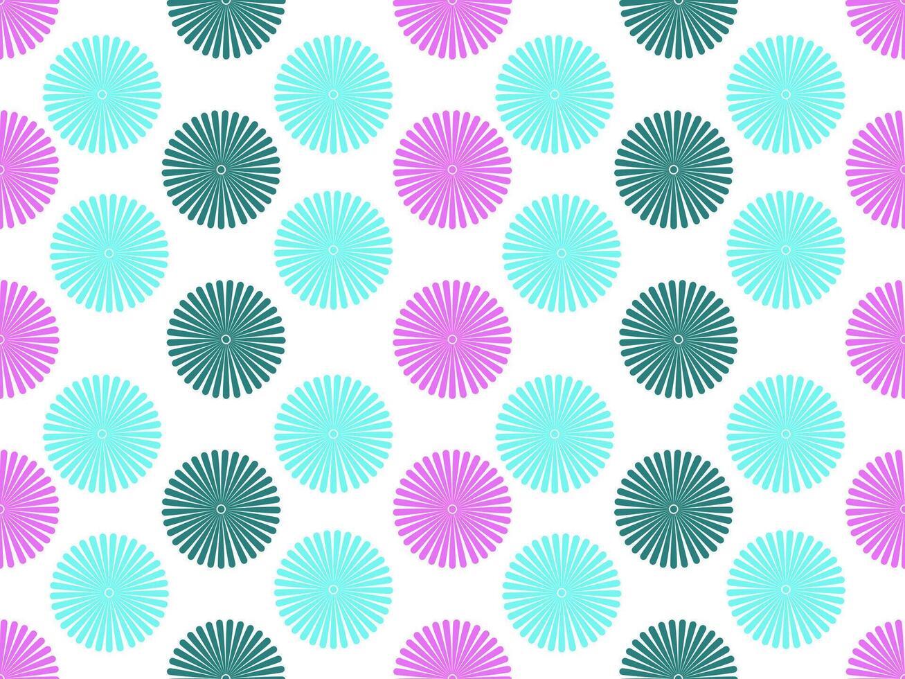 a pattern with purple and blue circles vector