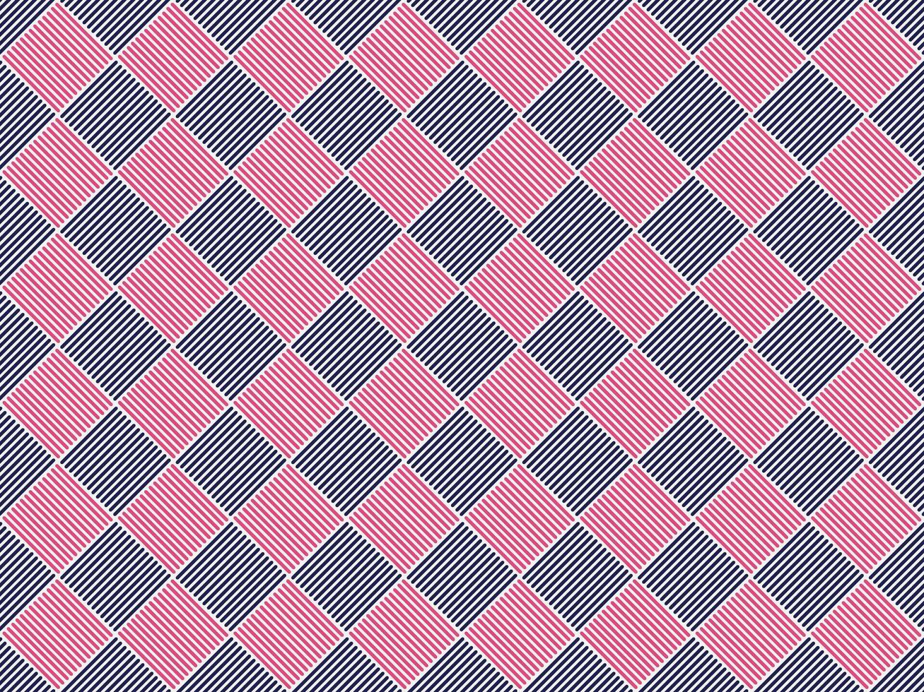 a pink and blue argyle pattern vector
