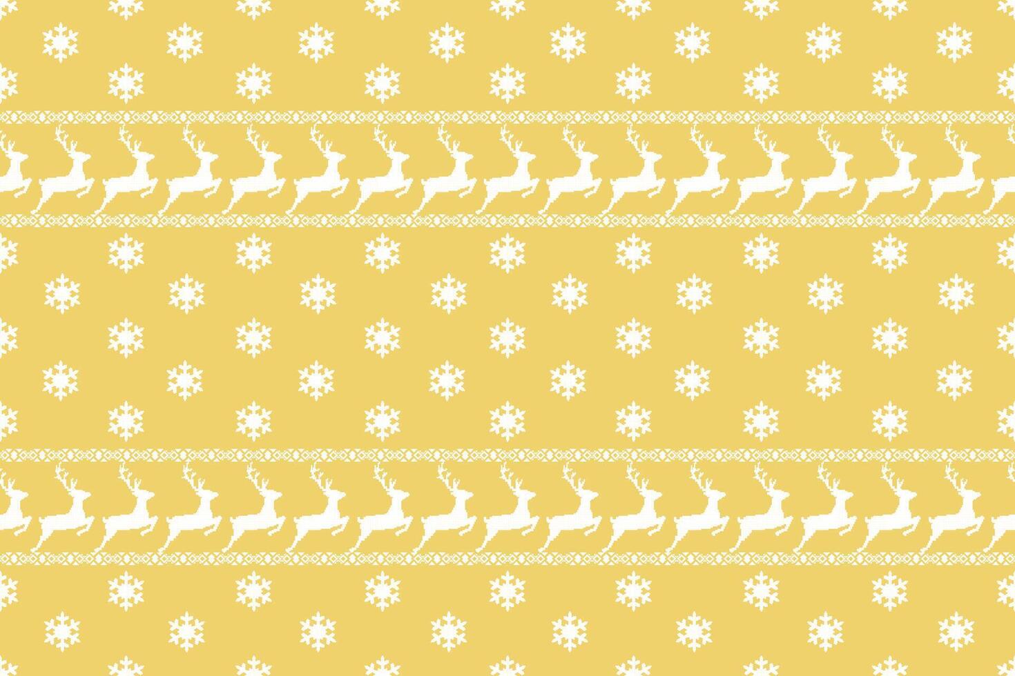 Seamless Christmas Pixel Pattern. Bright and Colorful Festive Design for Fabric, Wrapping Paper, print. vector