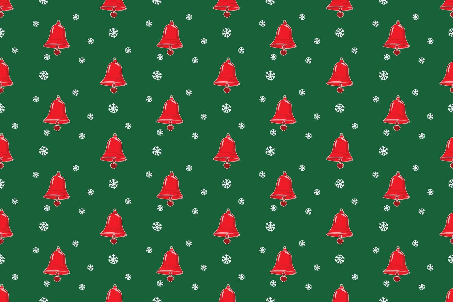 Seamless Hand-Drawn Christmas Pattern. Cute and Colorful Festive Design for Fabric. vector