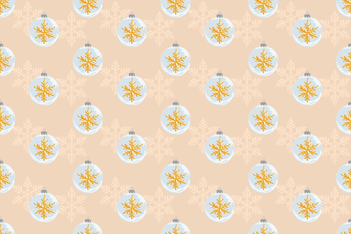 Seamless Hand-Drawn Christmas Pattern. Cute and Colorful Festive Design for Fabric, Wrapping Paper, Bags, and Packaging. vector