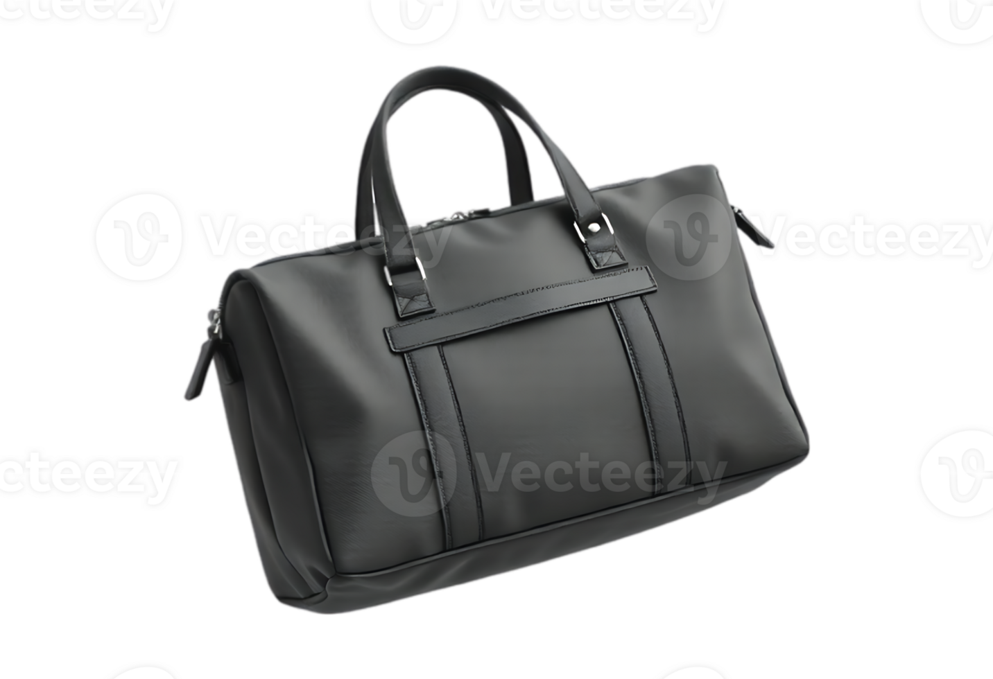 Sleek Black Leather Briefcase, Professional Business Bag, Stylish Office Carryall, Elegant and Sophisticated Design, Perfect for Modern Professionals png