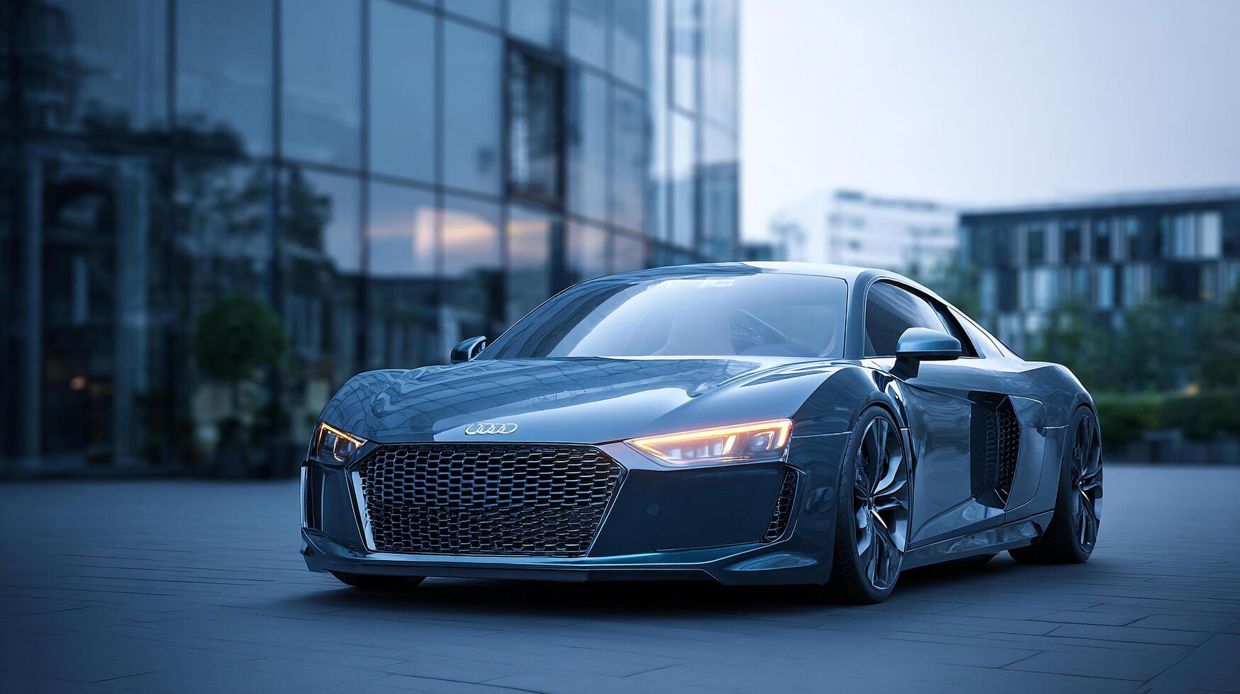 Futuristic vehicle photo in vivid daylight