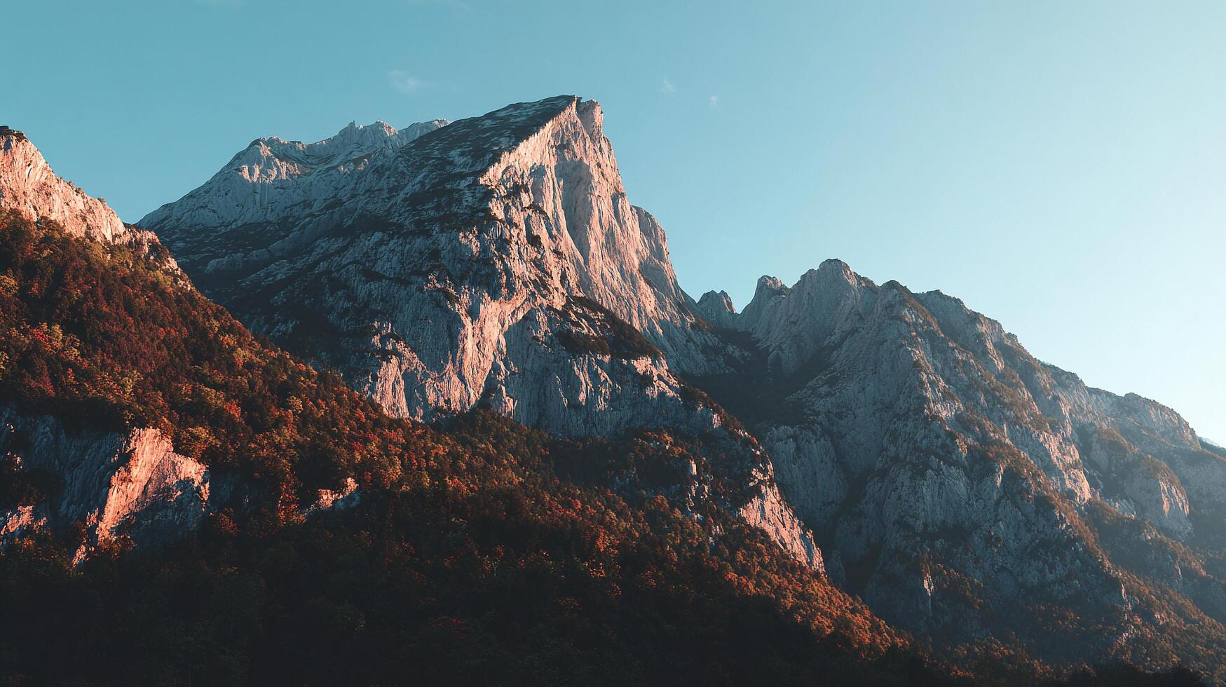 Gorgeous natural tones in clear nature landscape photograph photo