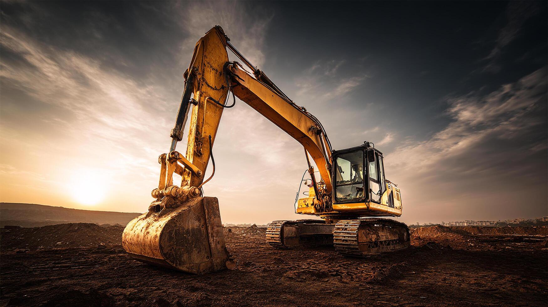 Heavy machinery under natural light outdoors photo